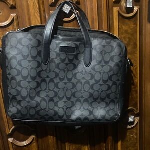 Coach Signature Black Briefcase